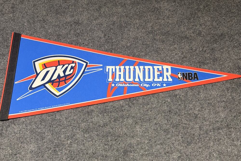Oklahoma City Thunder Full Size Pennant 12x30